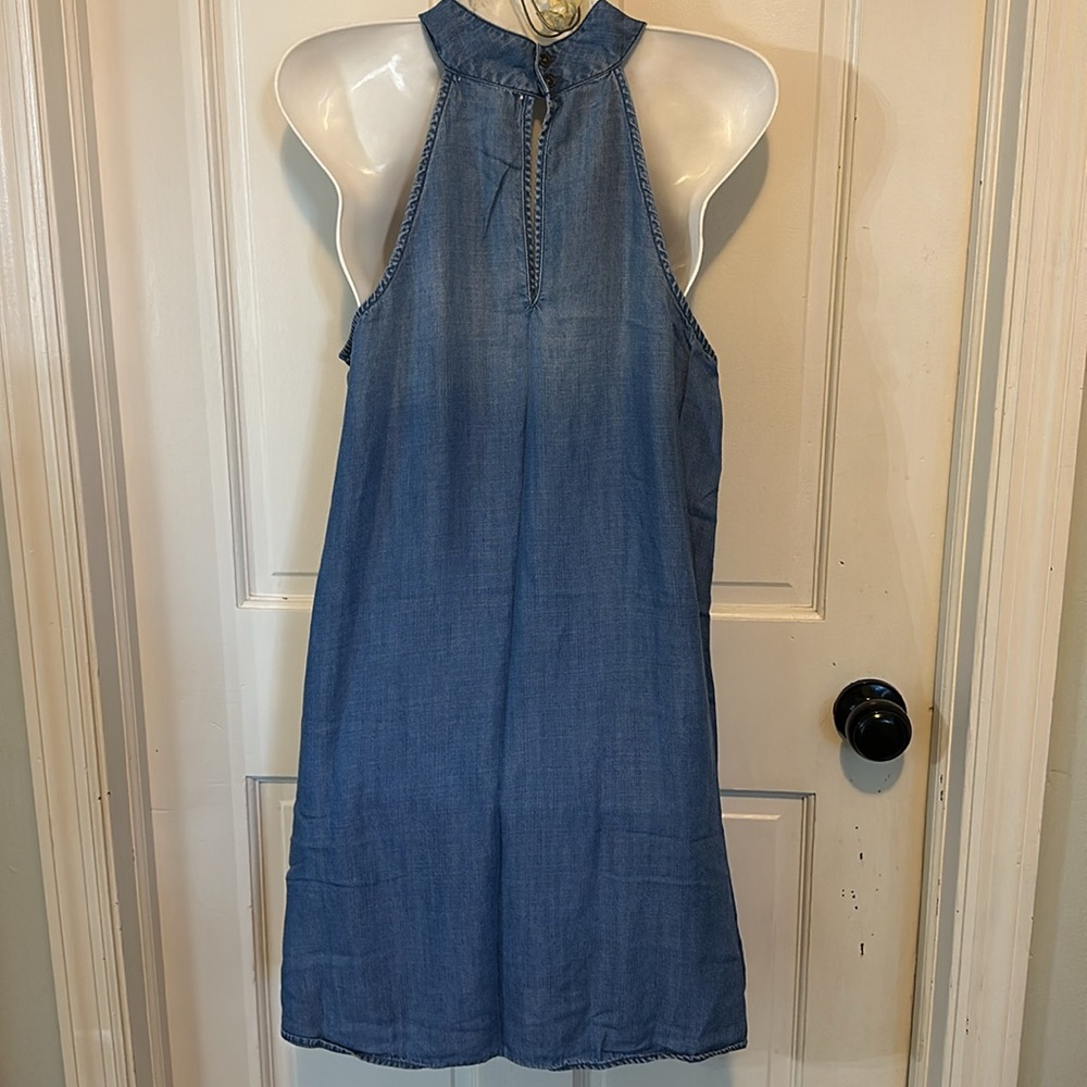 Anthropologie Cloth & Stone‎ Small Chambray swing dress. Size small 100% Lyocell - Picture 3 of 12